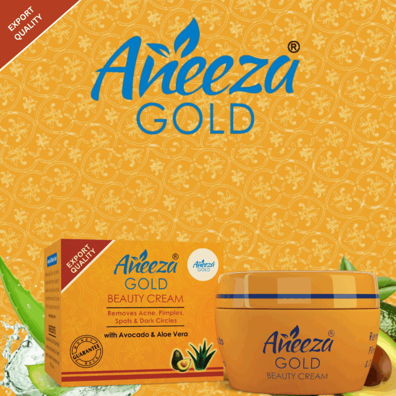 Aneeza Gold Cream Jar - Image 3