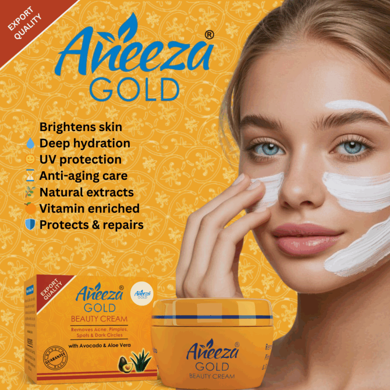 Aneeza Gold Cream Jar - Image 4