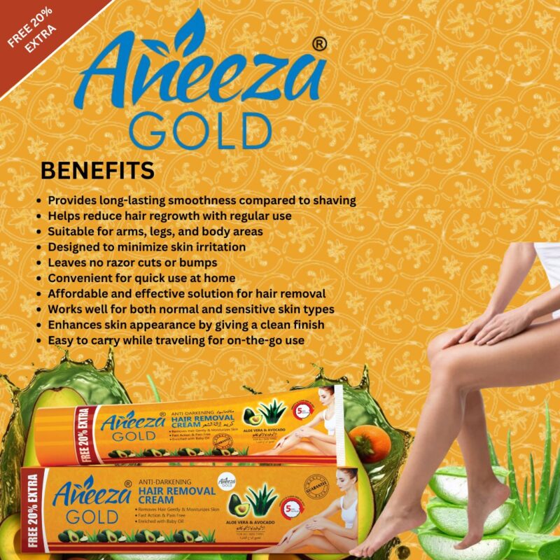 Aneeza Gold Hair Remover Papaya - Image 4