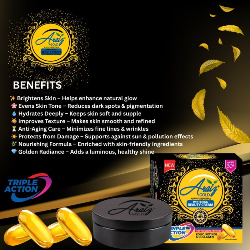 Araiz Gold Whitening Beauty Cream - Image 4